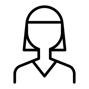 Ana simge ince çizgi şeklinde. Vektör illüstrasyon grafik tasarımı