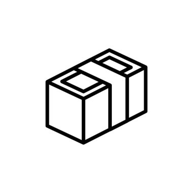 Para ikonu ince çizgi şeklinde. Vektör illüstrasyon grafik tasarımı