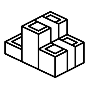 Para ikonu ince çizgi şeklinde. Vektör illüstrasyon grafik tasarımı