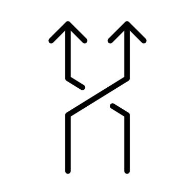 Veri aktarım simgesi ince çizgi biçiminde. Vektör illüstrasyon grafik tasarımı