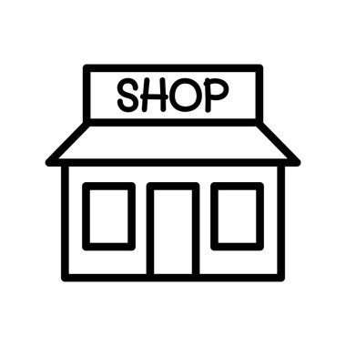 İnce çizgi şeklinde bir simge. Vektör illüstrasyon grafik tasarımı