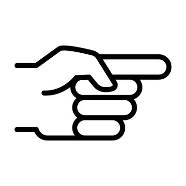 İnce çizgi biçiminde simge gösteriliyor. Vektör illüstrasyon grafik tasarımı