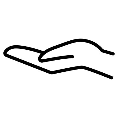 İnce çizgi şeklinde yalvar. Vektör illüstrasyon grafik tasarımı