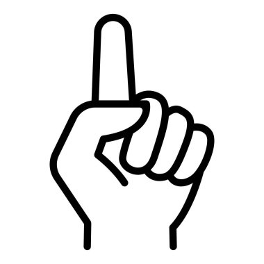 İnce çizgi biçiminde bir fikir simgesi. Vektör illüstrasyon grafik tasarımı