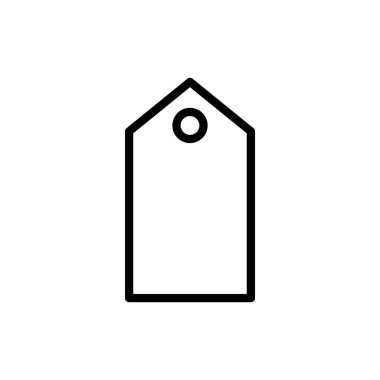 İnce çizgi şeklinde hediye ikonu. Vektör illüstrasyon grafik tasarımı