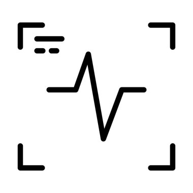 Güvenlik sistemi simgesi ince çizgi biçimi Vektör illüstrasyon grafik tasarımı