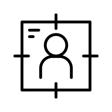 Güvenlik sistemi simgesi ince çizgi biçimi Vektör illüstrasyon grafik tasarımı