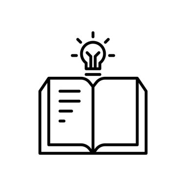 İnce çizgi biçimi Vektör grafik tasarımında yaratıcılık simgesi