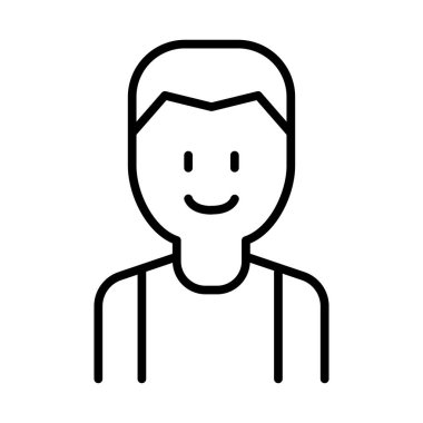 İnce çizgi biçimi Vektör grafik tasarımı ile sporcu simgesi