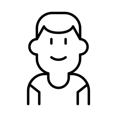 İnce çizgi biçimi Vektör grafik tasarımı ile sporcu simgesi