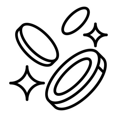 İnce çizgi biçimi Vektör grafik tasarımlı gelir simgesi