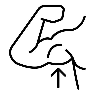 İnce çizgi biçimi Vektör çizim grafik tasarımında güçlü simge