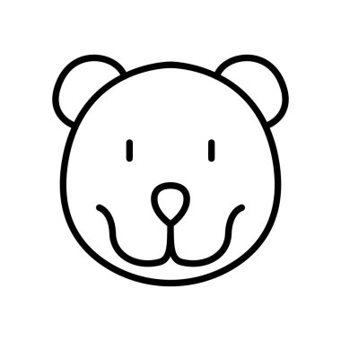 İnce çizgi biçiminde ayı simgesi