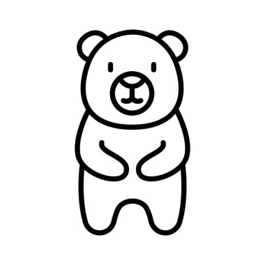 İnce çizgi biçiminde ayı simgesi