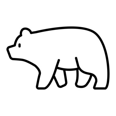 İnce çizgi biçiminde ayı simgesi