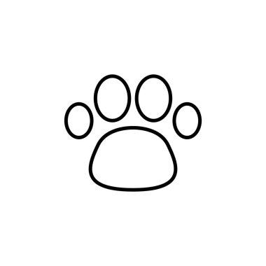 İnce çizgi biçimli Kurt Pençesi resim tasarımı simgesi