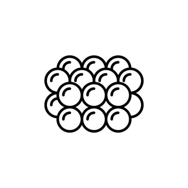 İnce çizgi biçimli somon yumurtası grafiksel tasarımı