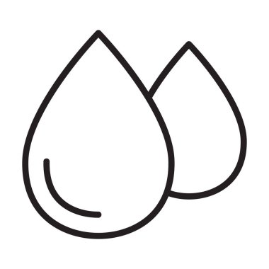 İnce çizgi biçimi Vektör grafik tasarımı ile su tedarik simgesi