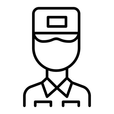 İnce çizgi biçimli Tesisatçı resim tasarımı simgesi