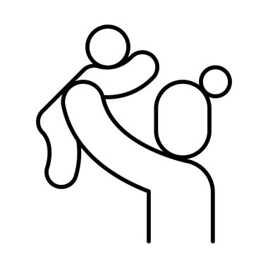 İnce çizgi biçimli vektör çizimi grafik tasarımlı ana simge