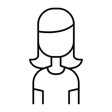 İnce çizgi biçimli vektör çizimi grafik tasarımlı ana simge