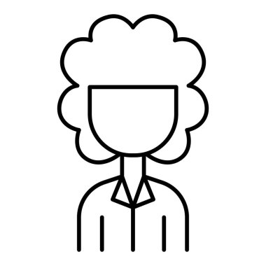 İnce çizgi biçimli vektör çizimi grafik tasarımlı ana simge