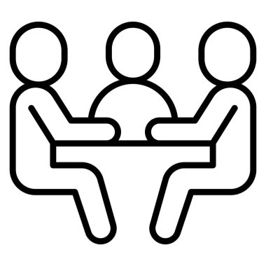 İnce çizgi biçimi Vektör illüstrasyon grafik tasarımı ile simge buluşması