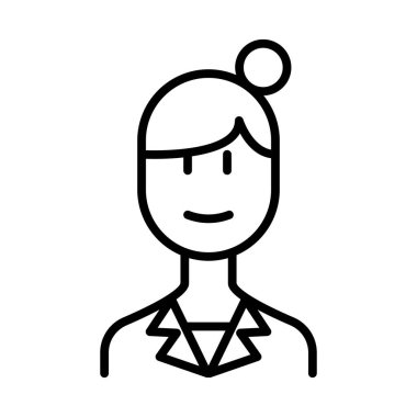 İnce çizgi biçimli vektör çizimi grafik tasarımlı ana simge