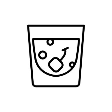 İnce çizgi biçimli Kokteyl Grafik Tasarımı