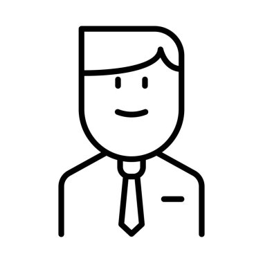 İnce çizgi biçimli vektör çizimi grafik tasarımlı öğrenci simgesi