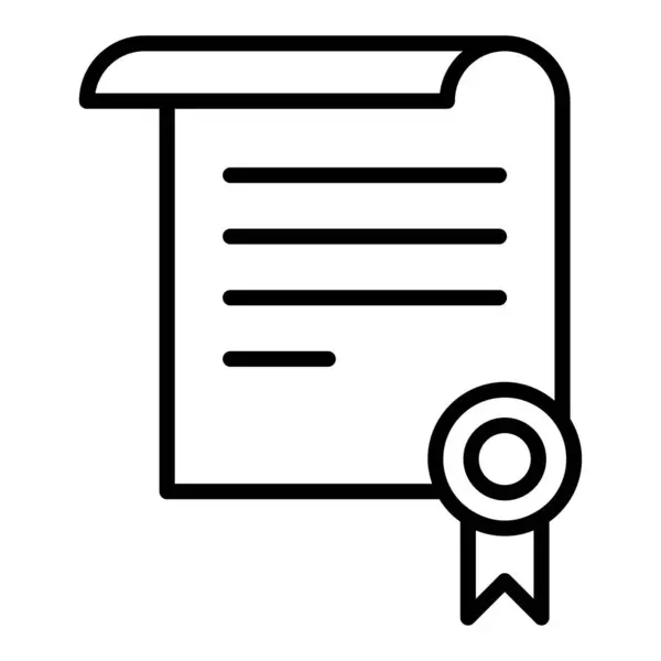 İnce çizgi biçim vektör illüstrasyon grafik tasarımında mezuniyet simgesi