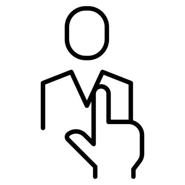 Asker alma simgesi N _ xx _ name _ CC ince çizgi biçimi Vektör grafik tasarımı