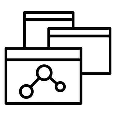 application icon in thin line style Vector illustration graphic design