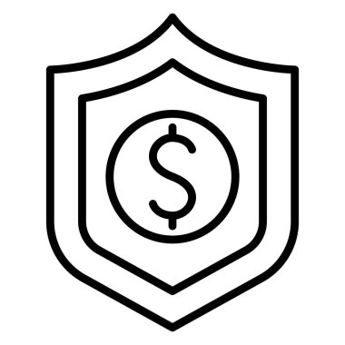 İş savaş simgesi ince çizgi stili Vektör çizimi grafik tasarımı