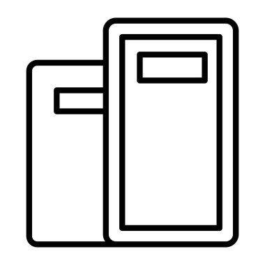 İnce çizgi biçimli Riot Shield grafiksel tasarımı simgesi