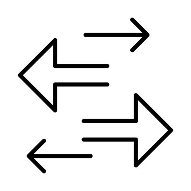 İnce çizgi biçimi Vektör grafik tasarımı ile veri transfer simgesi