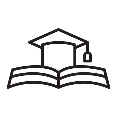 İnce çizgi biçimi Vektör illüstrasyon grafik tasarımında çalışma simgesi