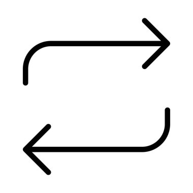 İnce çizgi biçimi Vektör grafik tasarımı ile yeniden kullanılabilir simgeyi geri dönüştür