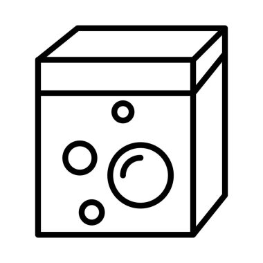 İnce çizgi biçimli Deterjan simgesi Vector grafik tasarımı
