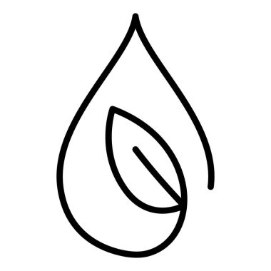 Biofuel icon in thin line style Vector illustration graphic design