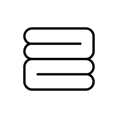 İnce çizgi biçimi Vektör grafik tasarımı ile kumaş simgesi