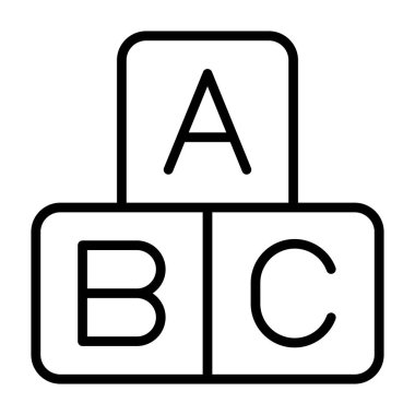 İnce çizgi biçimi Vektör grafik tasarımı ile İngilizce dil simgesi