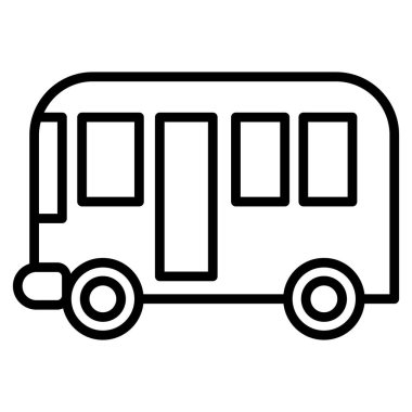 İnce çizgi biçimi vektör çizimi grafik tasarımı ile okul yolu simgesi