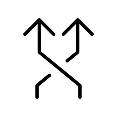 İnce çizgi biçimi Vektör grafik tasarımı ile veri transfer simgesi