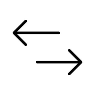 İnce çizgi biçimi Vektör grafik tasarımı ile veri transfer simgesi