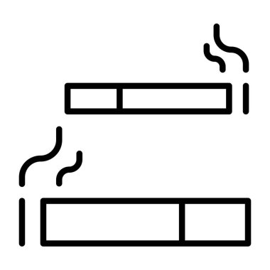 İnce çizgi biçimli Vector grafik tasarımı hava kirliliği simgesi