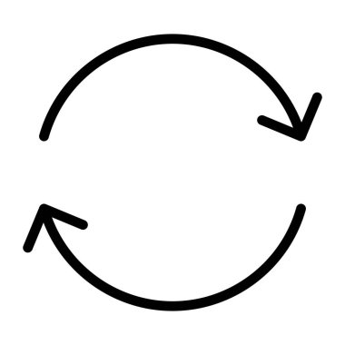 İnce çizgi biçimi Vektör grafik tasarımı ile simgeyi tazele