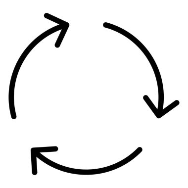 İnce çizgi biçimi Vektör grafik tasarımı ile simgeyi tazele