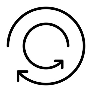 İnce çizgi biçimi Vektör grafik tasarımı ile simgeyi tazele