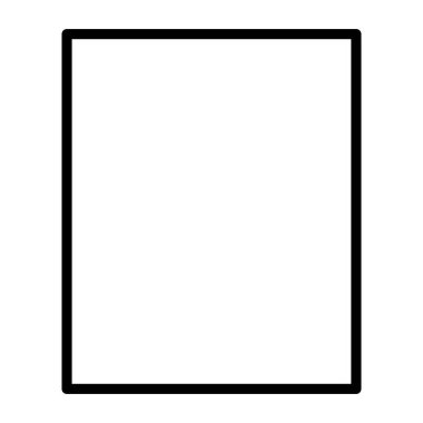 Kağıt, belge, dosya simgesi ince çizgi biçimi Vektör grafik tasarımı